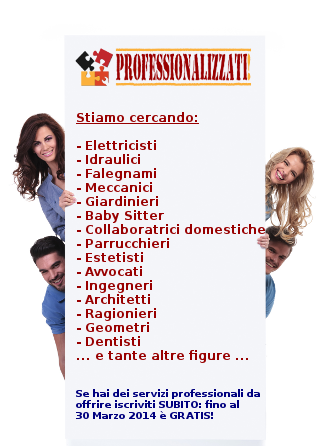 Cerchiamo Professionisti